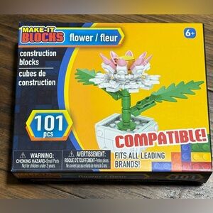 Make-It Blocks White Flower